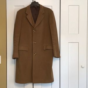 Men’s camel wool dress coat 40R
